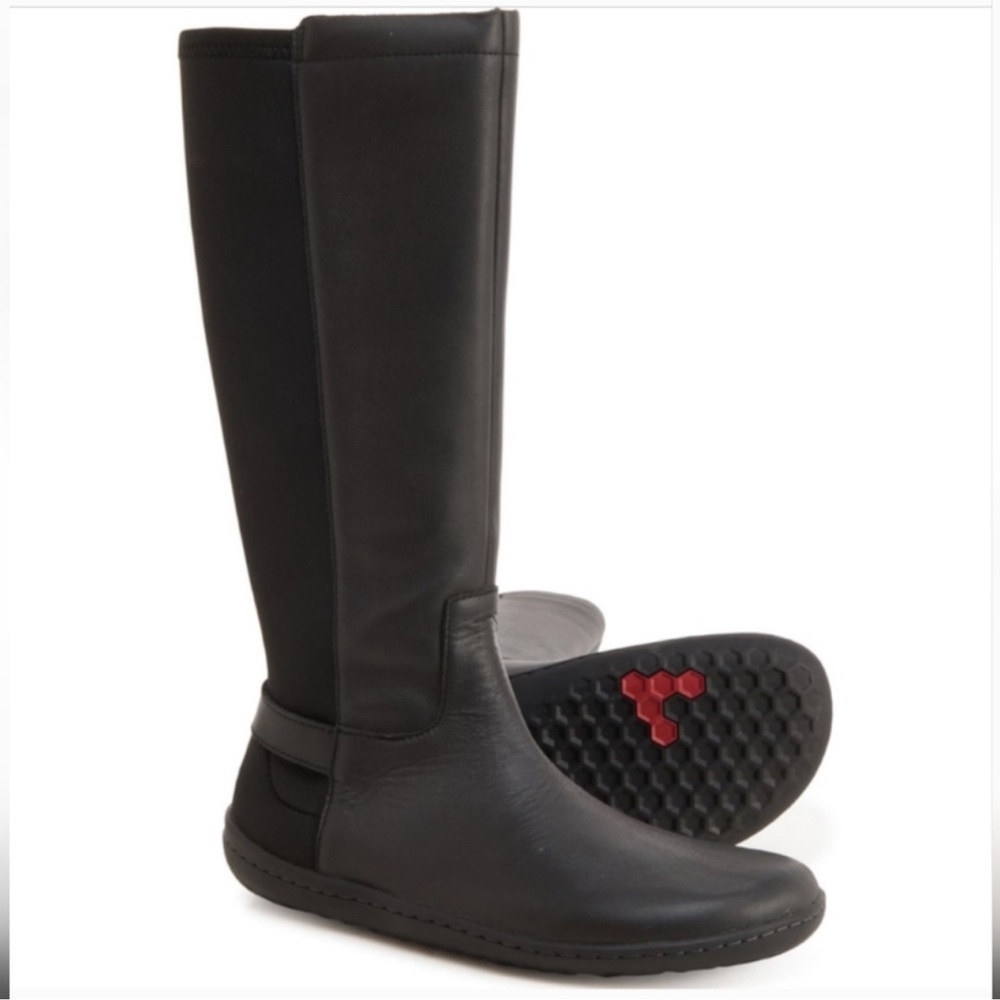 Vivo Barefoot Black Knee-High Boots